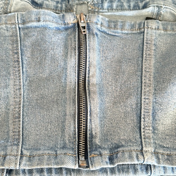 Blanknyc denim stretch bustier - Picture 4 of 8